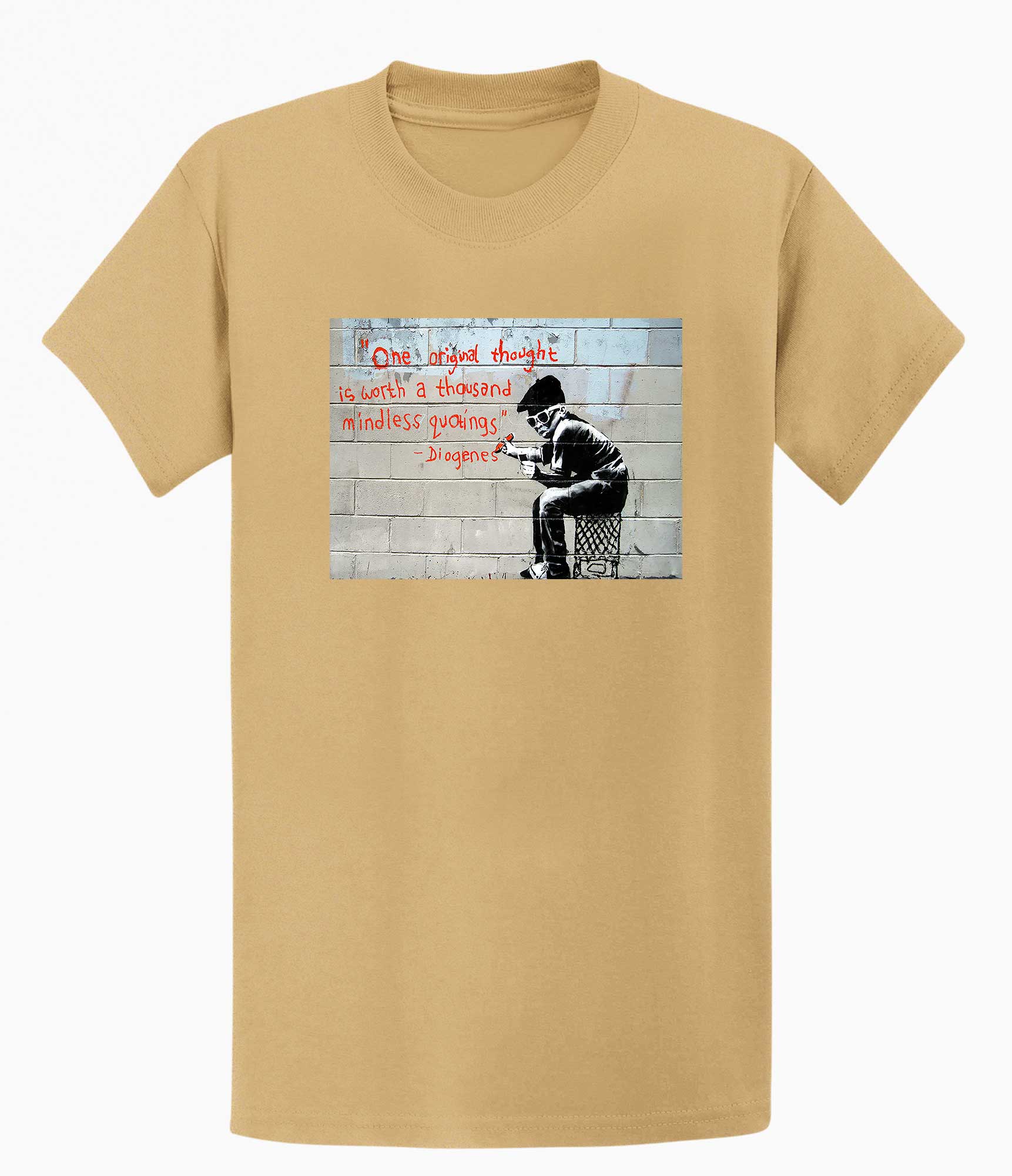 Image of Banksy T-shirt - One Original Thought Banksy-Apparel